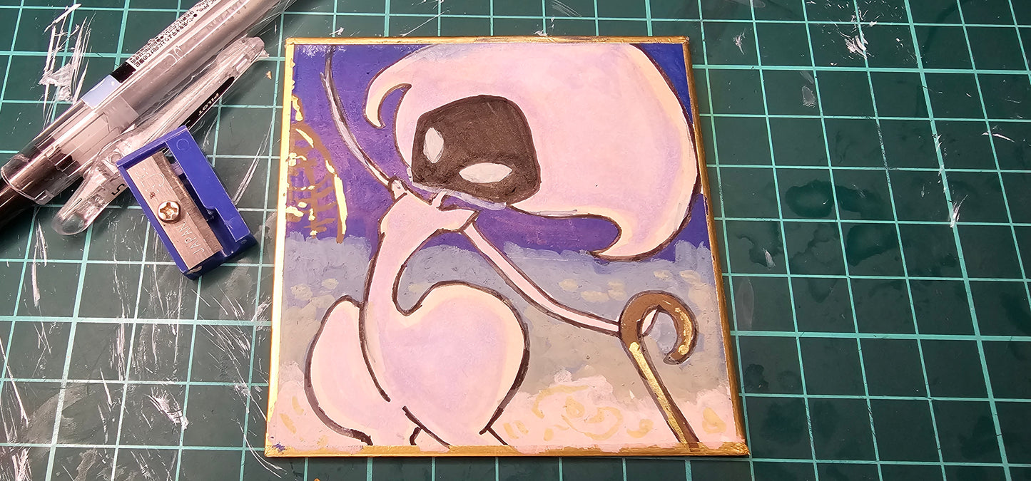 Handdrawn "Shikishi" Board on Stream?!